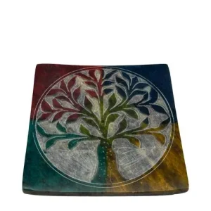 ZenN - Square Catcher w/ Engraved Tree Of Life Ash Catcher