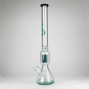 Genie - 17.5" 10-Arm 9mm Coloured Bottom Glass Bong