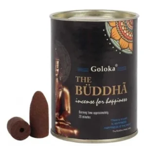 Goloka Backflow Cones - Buddha Backflow Incense 24 Cones