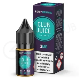 Berry Menthol E-Liquid by Club Juice 50/50
