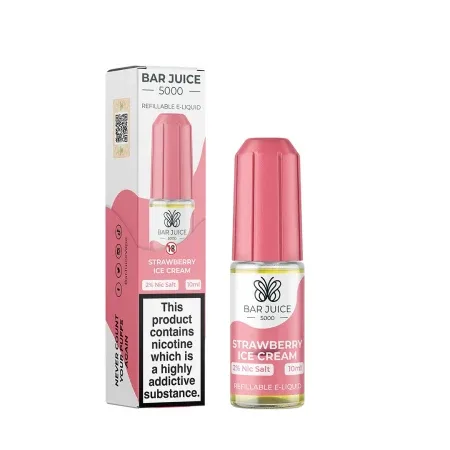 Bar Juice 5000 Strawberry Ice Cream Nic Salt 10ml