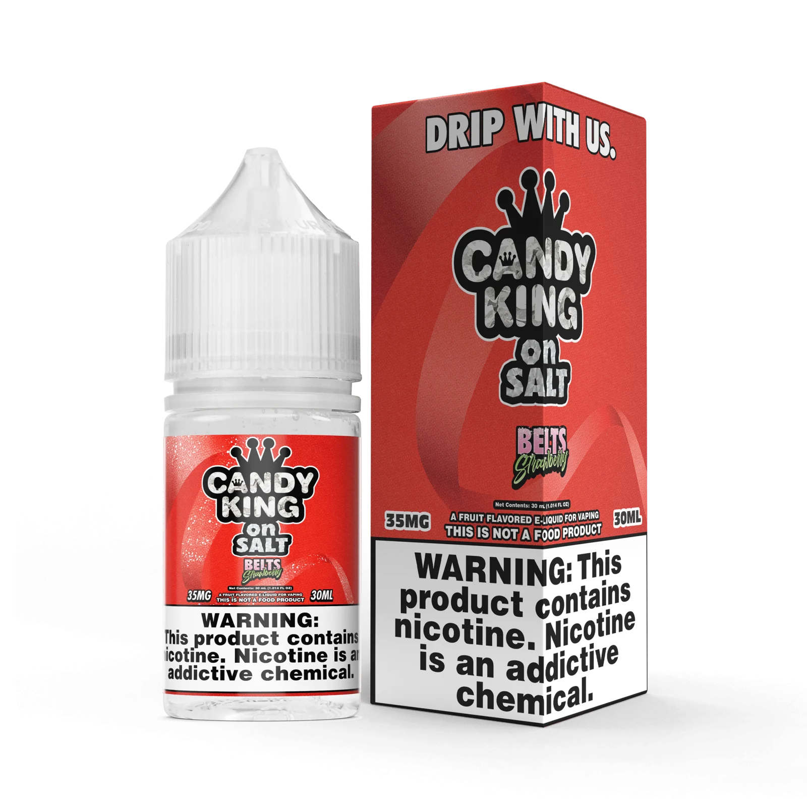 Strawberry Belts by Candy King on Salt – 30mL