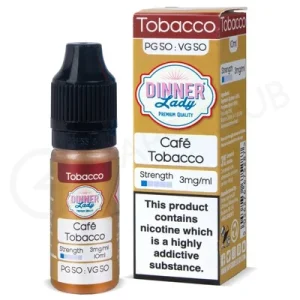Cafe Tobacco E-Liquid by Dinner Lady 50/50
