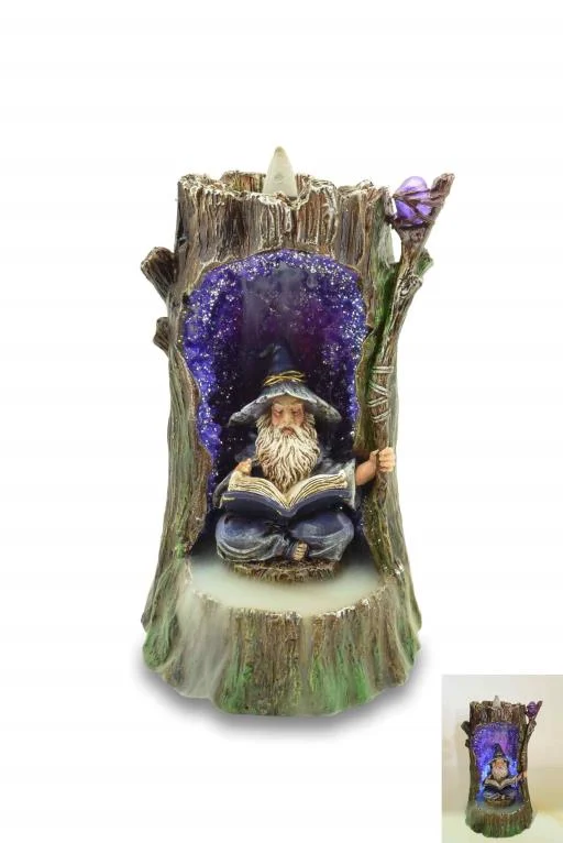 ZenN - Wizzard LED Backflow Incense Burner 4.3x4x6.7”