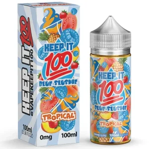 Keep It 100 Blue Slushie Tropical 100ml High Vg 0MG E-Liquid