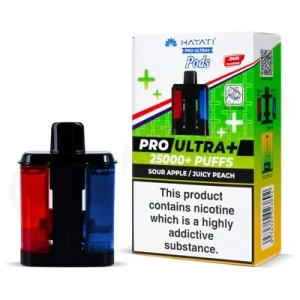 Sour Apple & Juicy Peach Hayati Pro Ultra Plus Refill Pod