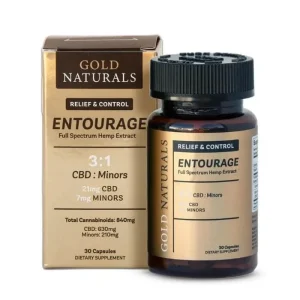 Gold Naturals CBD Oil Capsules Entourage
