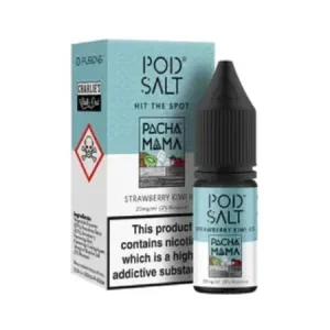 Pod Salts Fusions - Pacha Mama Strawberry Kiwi 10ml Nic Salt Eliquid
