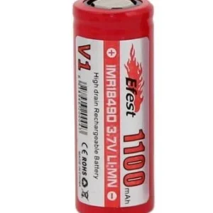 V1 IMR 18490 3.7V Li-Mn 1100 mAhFlat Top Battery (1/pk) | Efest (Final Closeout)
