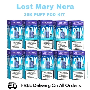 Blue Sour Raspberry Lost Mary 30K Nera Kit Box Of 10