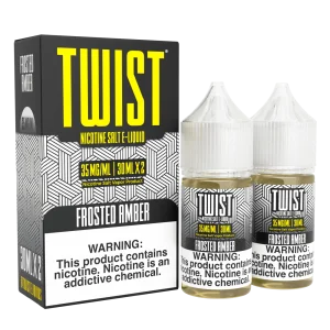 Frosted Amber Salt by Twist E-Liquid – 30mL x 2
