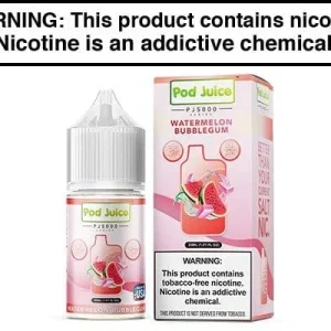 WATERMELON BUBBLEGUM BY POD JUICE SALT PJ5000 SERIES 30ML