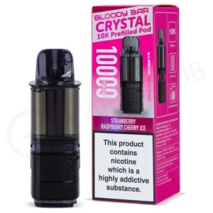 Strawberry Raspberry Cherry Ice Bloody Bar Crystal 10K Refill Pack