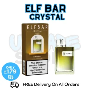 Banana Ice Elf Bar Crystal 600 Disposable Kit | ONLY £1.79