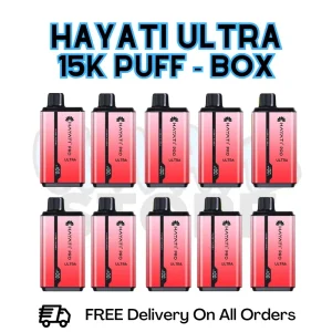 Hubba Bubba Hayati Pro Ultra 15K Puffs Box Of 10