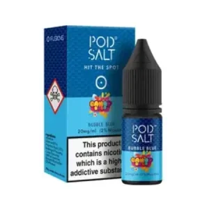 Pod Salts Fusions - Bubble Blue 10ml Nic Salt Eliquid