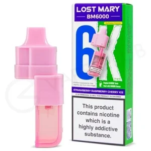 Strawberry Raspberry Cherry Ice Lost Mary BM6000 Refill Pack