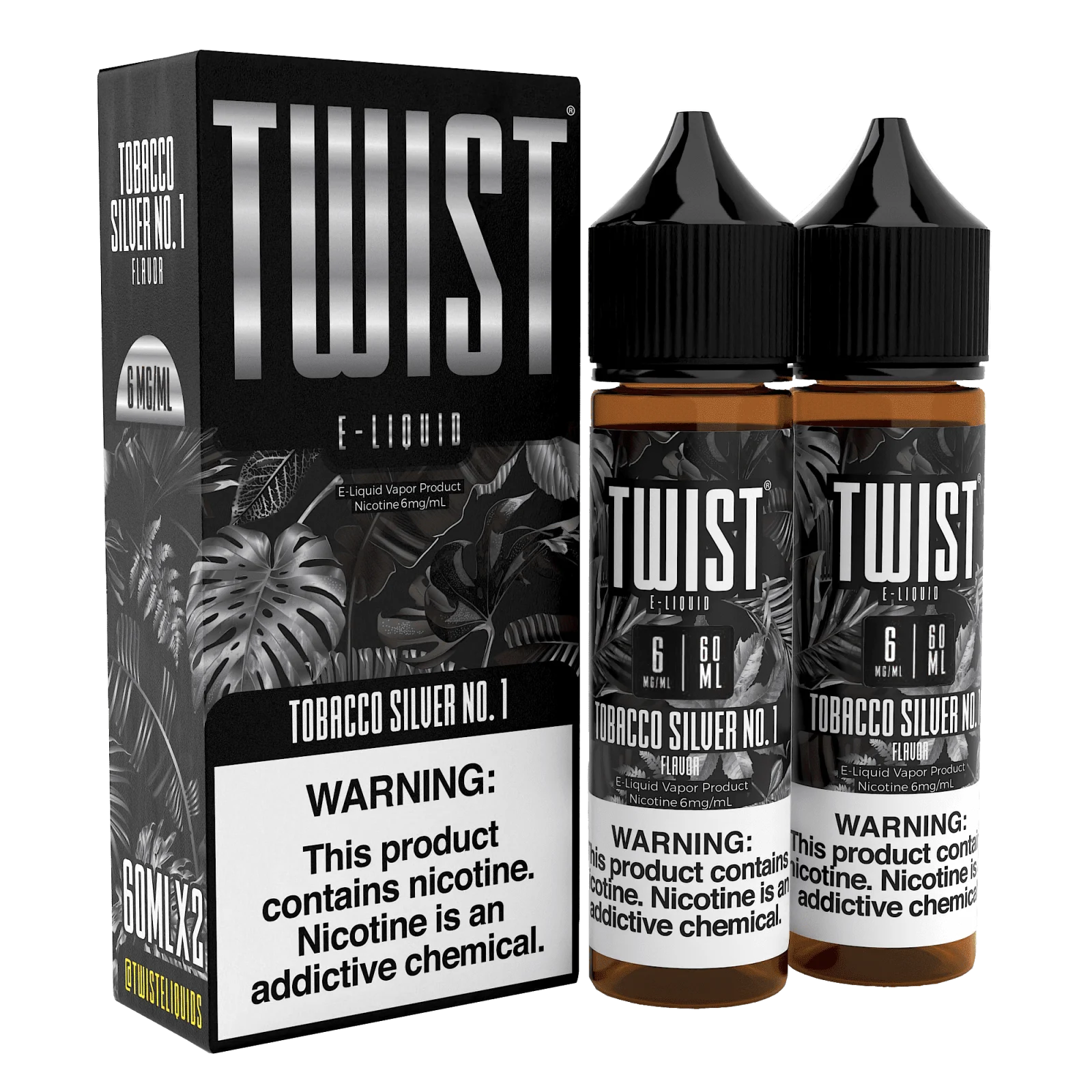 Tobacco Silver No. 1 by Twist E-Liquid – 60mL x 2