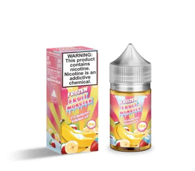 Frozen Strawberry Banana Ice | Jam Monster eJuice Salt | 30ml (Final Closeout)
