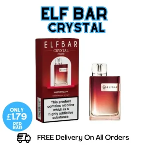 Watermelon Elf Bar Crystal 600 Disposable Kit | ONLY £1.79