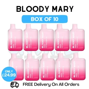 Bloody Mary 600 Puff Cotton Candy Ice Pack Of 10