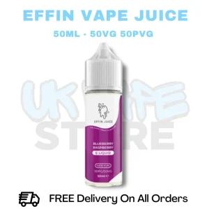 Blueberry Raspberry Effin Juice Shortfil 50ML