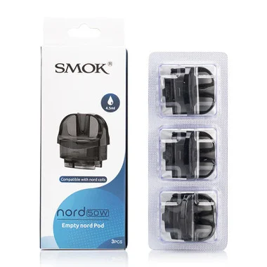 Nord 50w Replacement Empty Pods | Smok | 3-Pack (No Coils Included) (Final Closeout)