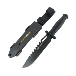 Hunt-Down - 13″ Drop Point Hunting Knife w/ Grenade Design Handle