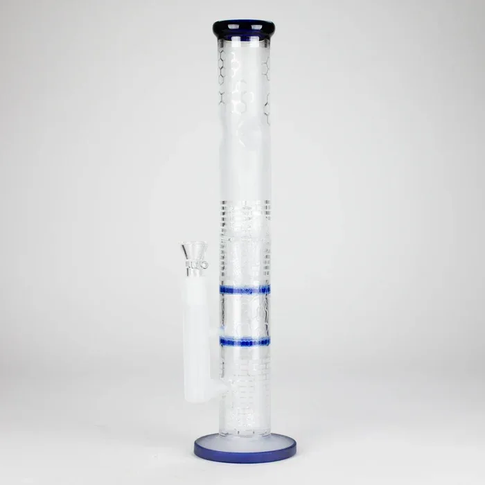 16.5" Stemless Straight Frosted Glass Bong