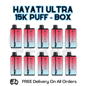 Watermelon Ice Hayati Pro Ultra 15K Puffs Box Of 10