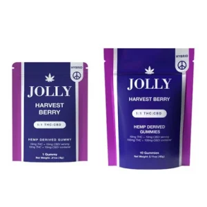 Jolly Cannabis 1:1 THC CBD Gummies 10MG