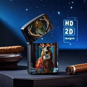 2D Retro Fantasy Deer Lighter Shell