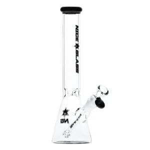 Nice Glass - 11" 7mm Slim Beaker with Bottom Design