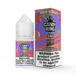 Strawberry Watermelon Bubblegum by Candy King on Salt – 30mL