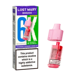 Strawberry Raspberry Cherry Ice Lost Mary BM6000 Refill Pack