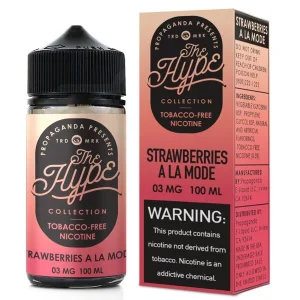 The Hype Strawberries A'La Mode by Propaganda E-liquids - (100mL)