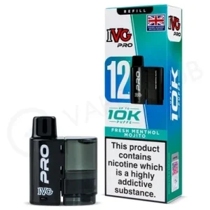 Fresh Menthol Mojito IVG Pro 12 Refill Pack