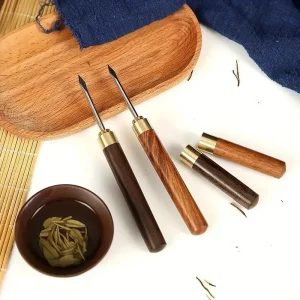 Stainless Steel Ice Pick w/ Wooden Handle