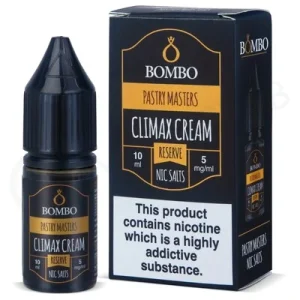 Climax Cream Reserve Nic Salt E-Liquid by Bombo Pastry Masters