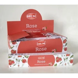 HEM – Rose Premium Hand-Rolled Masala Incense (15g)