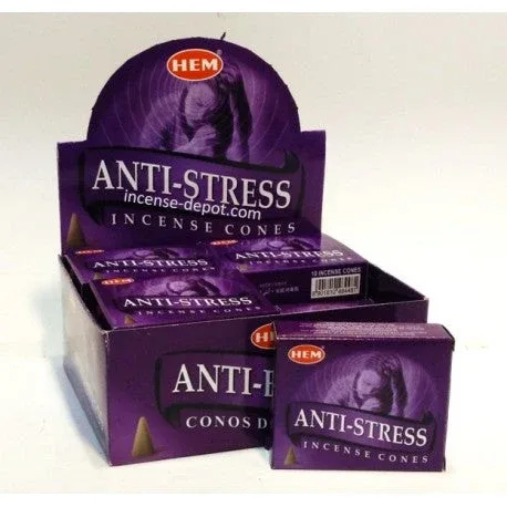 HEM - Anti-Stress Incense Cones (10 Cones)