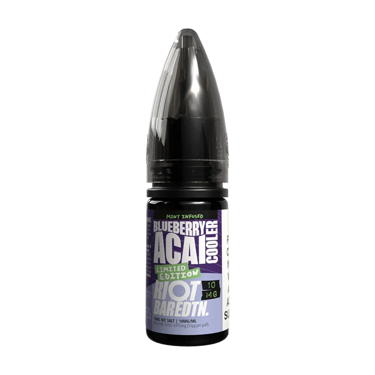 Blueberry Acai Cooler Riot Bar EDTN Nic Salt 10ml