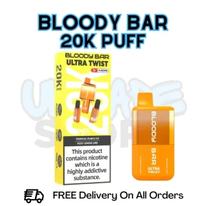 Tropical Punch ICE - Fizzy Lemon Lime Bloody Bar 20K Prefilled Pod Kit