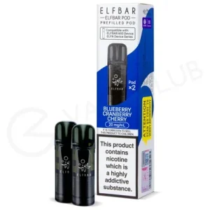 Blueberry Cherry Cranberry Elf Bar 600 Prefilled Pods