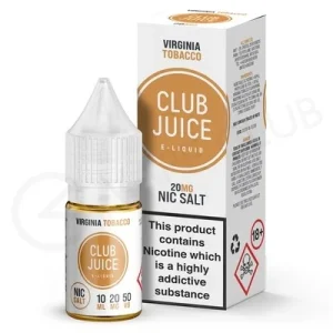 Virginia Tobacco Nic Salt E-Liquid by Club Juice