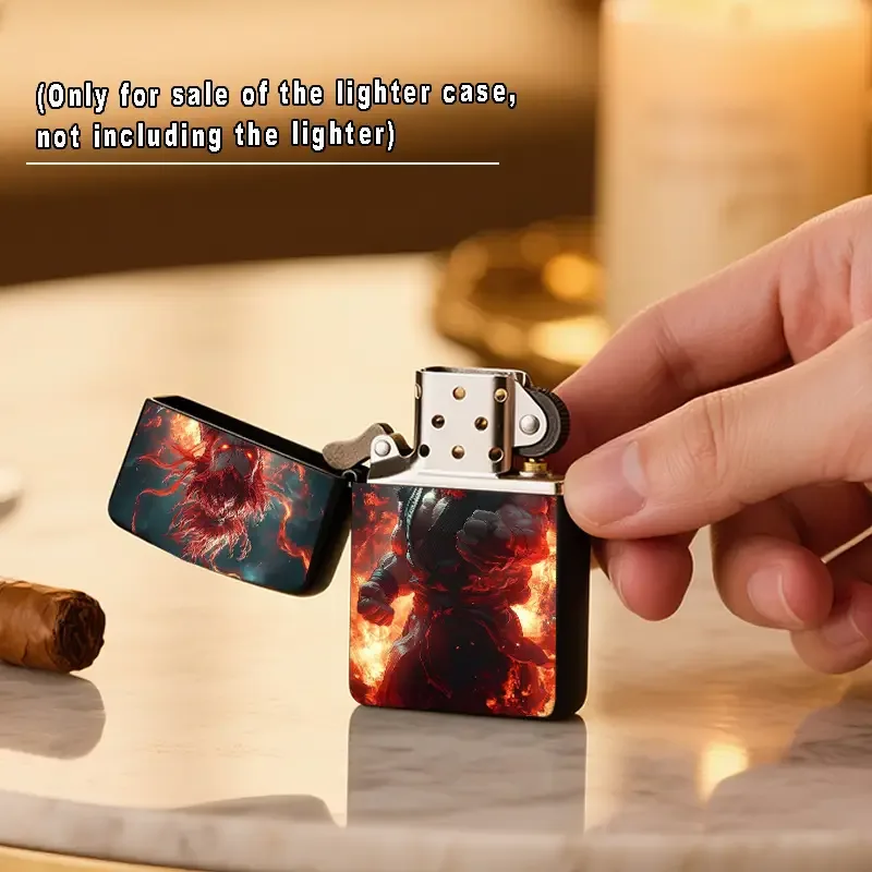 Fiery Character Design Limited Edition Metal Lighter Shell - Image 2