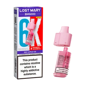 Red Apple Ice Lost Mary BM6000 Refill Pack