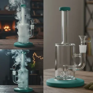Xtreme - 10" Matrix Percolator Glass Water Bong w/ Colour Edge