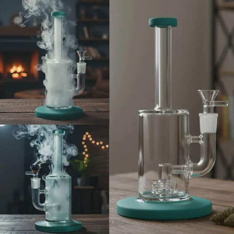 Xtreme - 10" Matrix Percolator Glass Water Bong w/ Colour Edge
