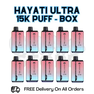 Blueberry Cotton Candy Hayati Pro Ultra 15K Puffs Box Of 10